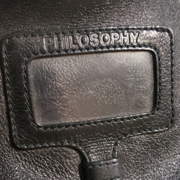 Philosophy di Alberta Ferretti Vintage Black Leather Designer Bag Ultra Soft - Picture 8 of 8
